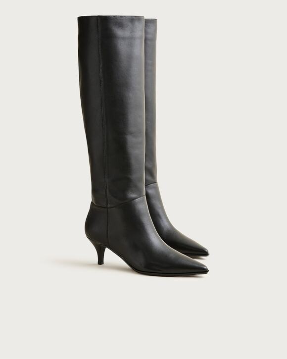 J. Crew Shoes - J. Crew Women’s New Stevie Knee-High Boots Pull-On in Leather Black Size 11 NWOT